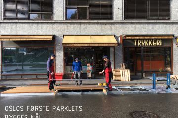 Oslos f&oslash;rste Parklets bygges n&aring;!
