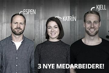 Tre nye medarbeidere!